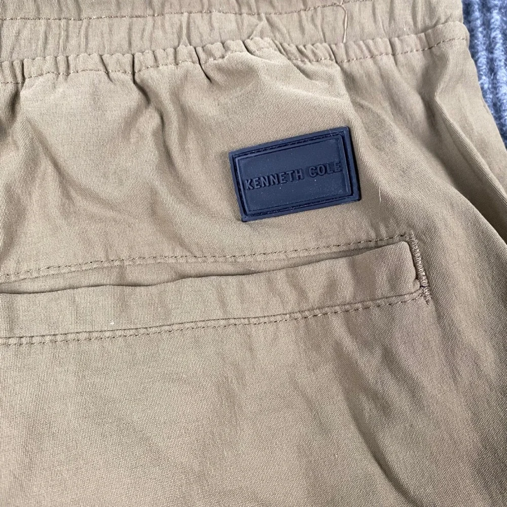 Kenneth Cole New York Mens Tan Stretch Cargo Jogger Pants Size M Khaki‎ Utility